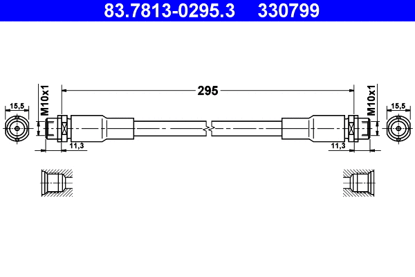 Brake Hose (83.7813-0295.3)