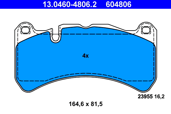 Brake Pad Set, disc brake (13.0460-4806.2)