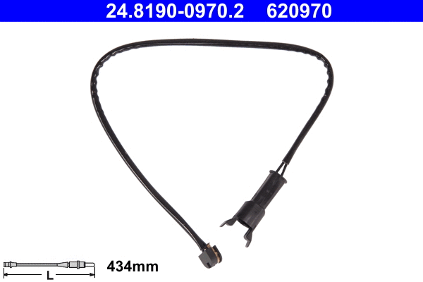 Warning Contact, brake pad wear (24.8190-0970.2)