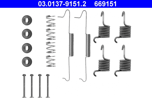 Accessory Kit, brake shoes (03.0137-9151.2)
