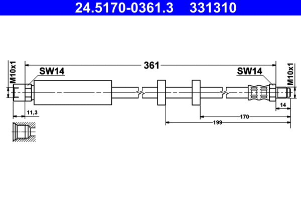 Brake Hose (24.5170-0361.3)