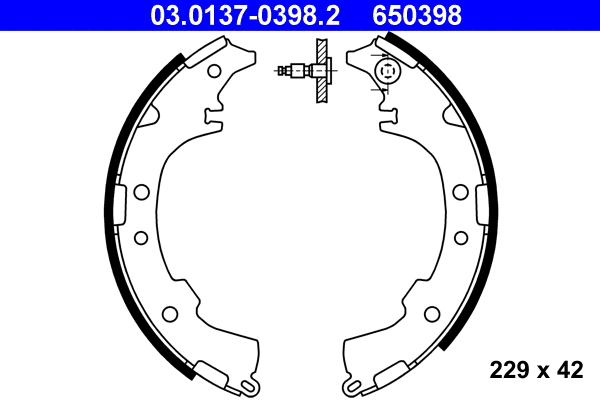 Brake Shoe Set (03.0137-0398.2)