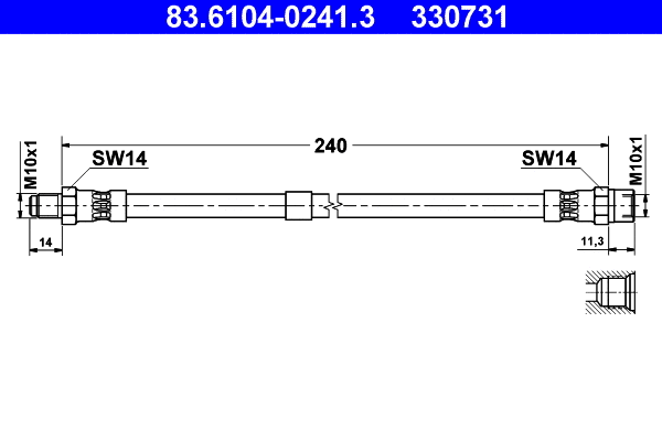Brake Hose (83.6104-0241.3)