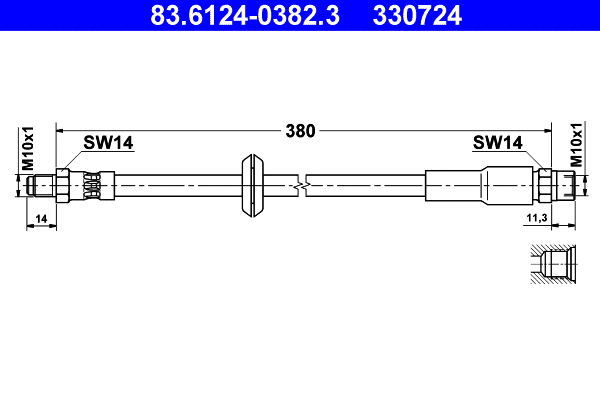 Brake Hose (83.6124-0382.3)