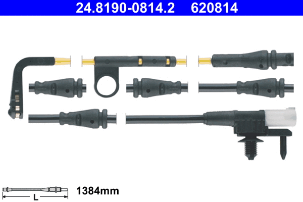Warning Contact, brake pad wear (24.8190-0814.2)