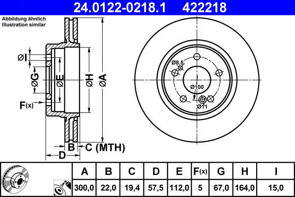 Brake Disc (24.0122-0218.1)