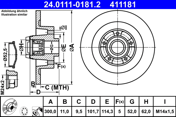 Brake Disc (24.0111-0181.2)