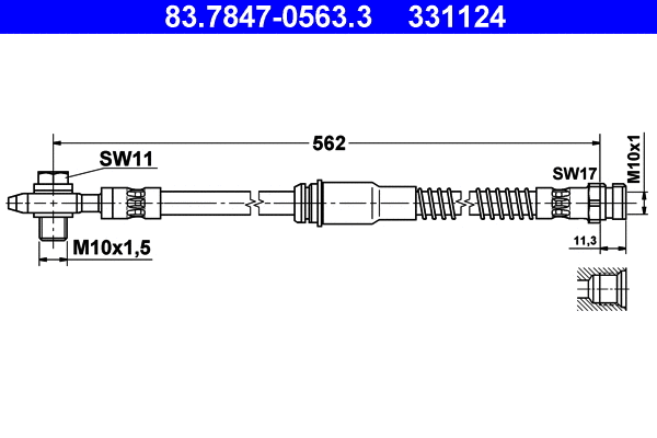 Brake Hose (83.7847-0563.3)