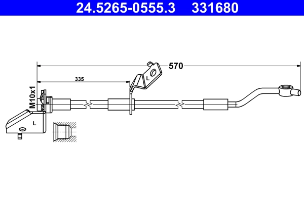 Brake Hose (24.5265-0555.3)