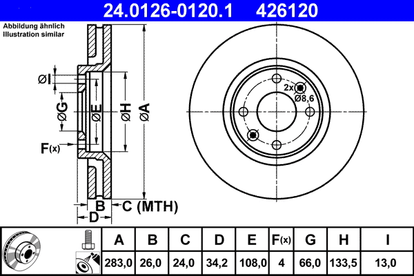 Brake Disc (24.0126-0120.1)