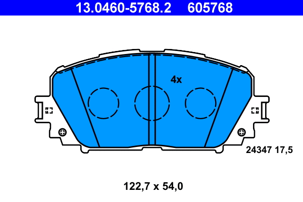 Brake Pad Set, disc brake (13.0460-5768.2)