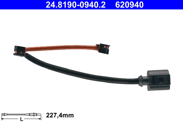 Warning Contact, brake pad wear (24.8190-0940.2)