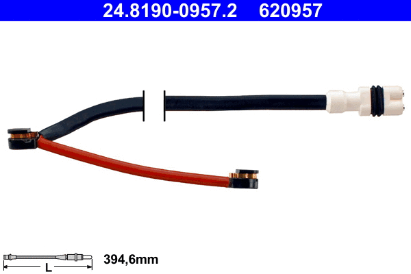 Warning Contact, brake pad wear (24.8190-0957.2)