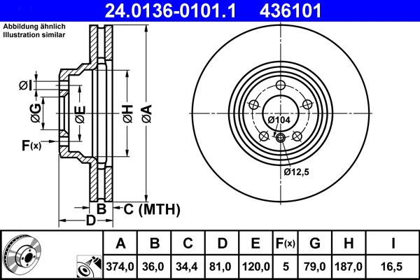 Brake Disc (24.0136-0101.1)