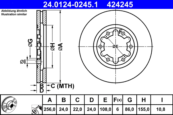 Brake Disc (24.0124-0245.1)