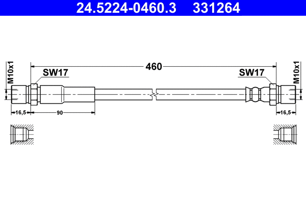 Brake Hose (24.5224-0460.3)
