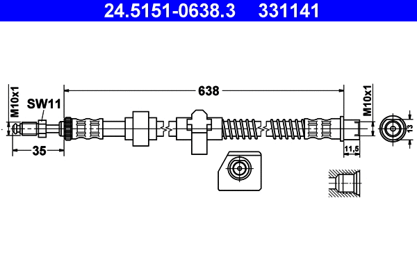 Brake Hose (24.5151-0638.3)