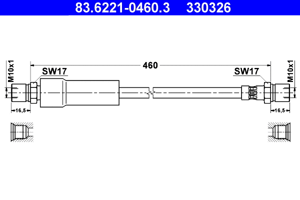 Brake Hose (83.6221-0460.3)