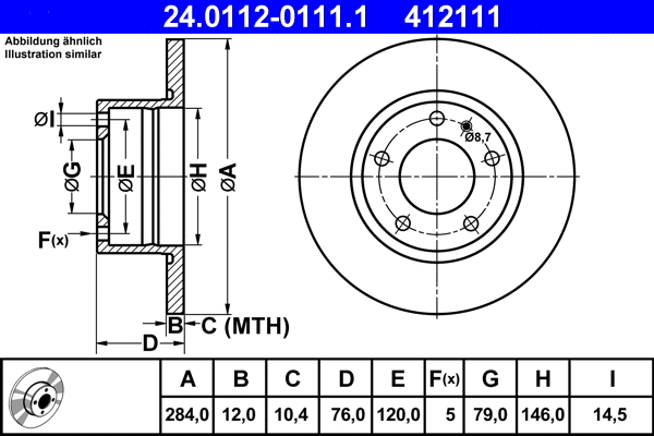 Brake Disc (24.0112-0111.1)