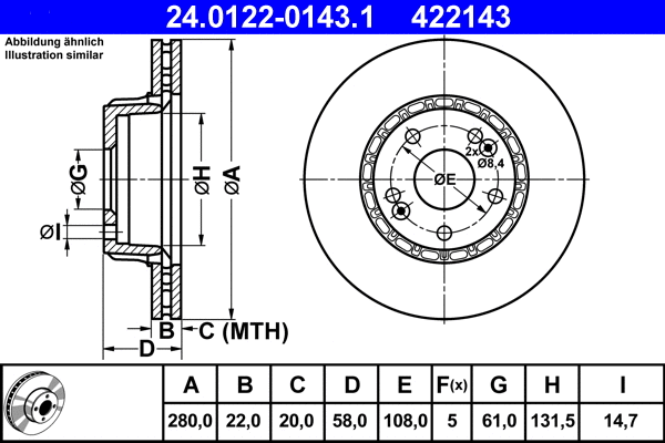 Brake Disc (24.0122-0143.1)