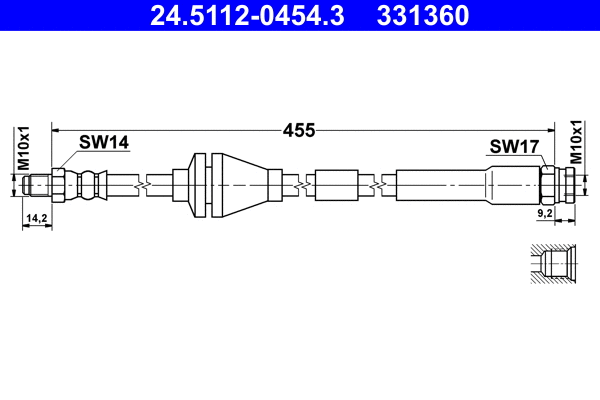 Brake Hose (24.5112-0454.3)