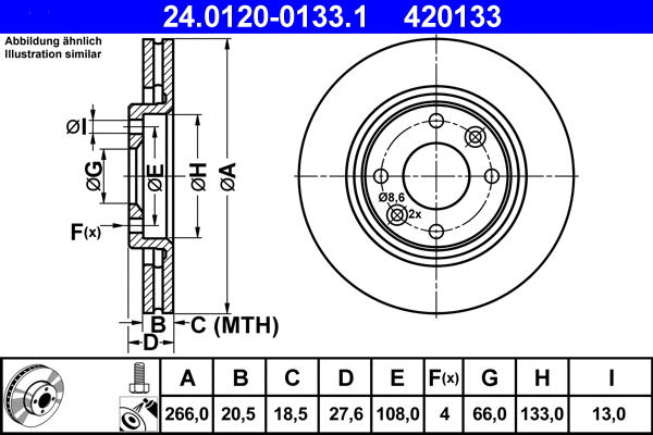 Brake Disc (24.0120-0133.1)
