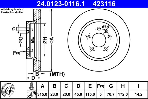 Brake Disc (24.0123-0116.1)