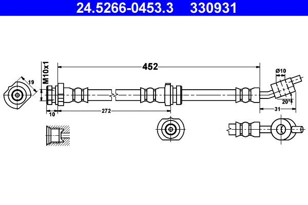 Brake Hose (24.5266-0453.3)