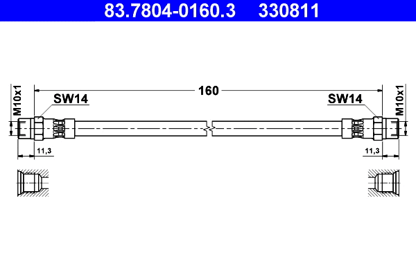 Brake Hose (83.7804-0160.3)
