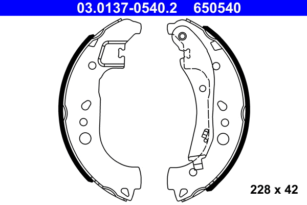 Brake Shoe Set (03.0137-0540.2)
