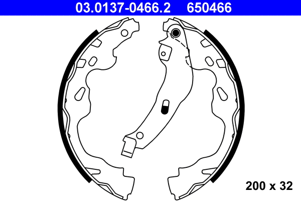 Brake Shoe Set (03.0137-0466.2)