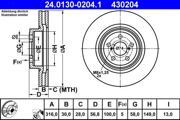 Brake Disc (24.0130-0204.1)