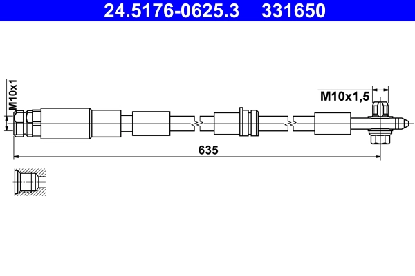 Brake Hose (24.5176-0625.3)