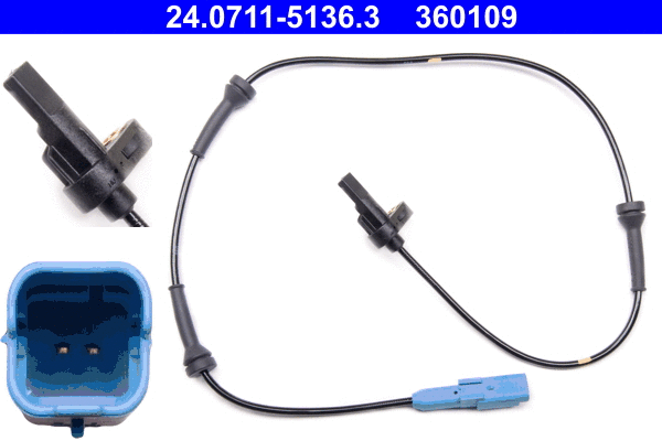 Sensor, wheel speed (24.0711-5136.3)