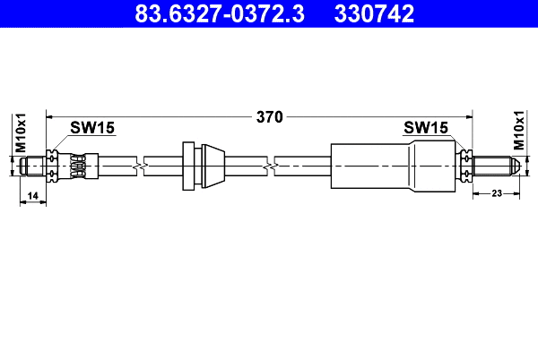 Brake Hose (83.6327-0372.3)