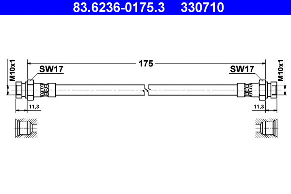Brake Hose (83.6236-0175.3)