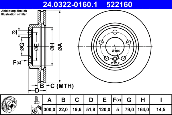 Brake Disc (24.0322-0160.1)