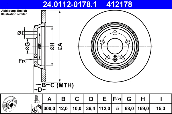 Brake Disc (24.0112-0178.1)