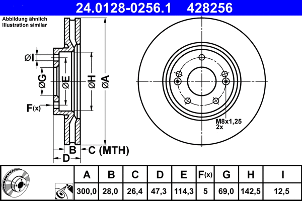 Brake Disc (24.0128-0256.1)