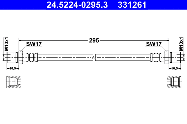 Brake Hose (24.5224-0295.3)