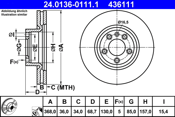 Brake Disc (24.0136-0111.1)