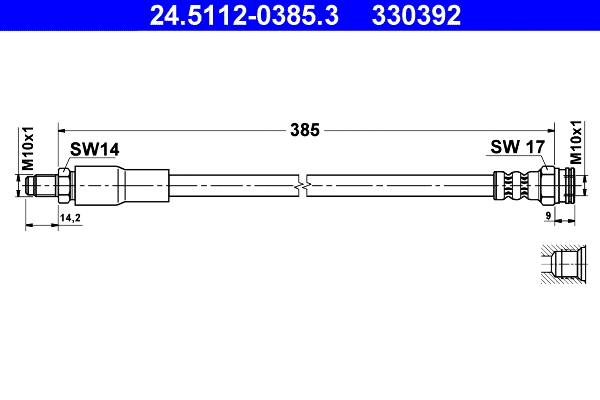 Brake Hose (24.5112-0385.3)