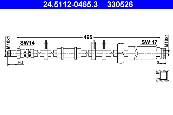 Brake Hose (24.5112-0465.3)