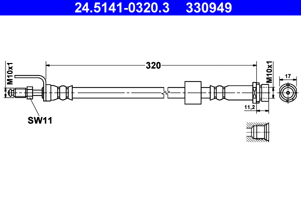 Brake Hose (24.5141-0320.3)