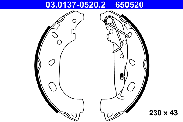 Brake Shoe Set (03.0137-0520.2)