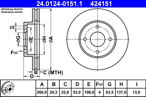 Brake Disc (24.0124-0151.1)