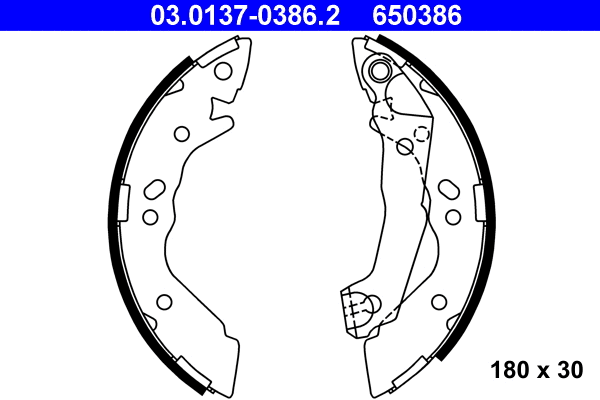 Brake Shoe Set (03.0137-0386.2)