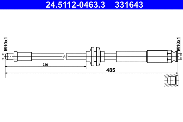 Brake Hose (24.5112-0463.3)