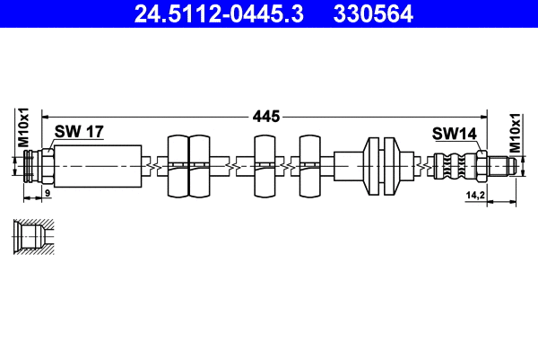 Brake Hose (24.5112-0445.3)