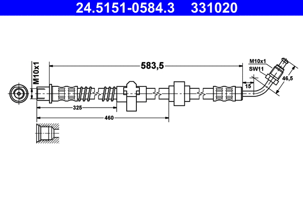 Brake Hose (24.5151-0584.3)